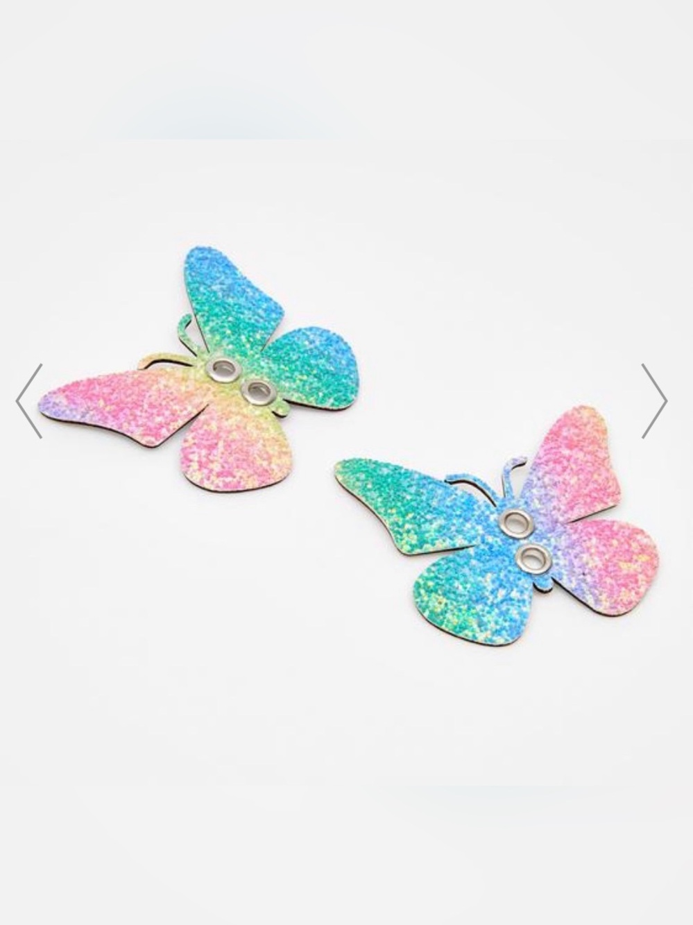 Sparkling Rainbow Butterfly Shoelace  accessories